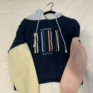 Burn Boot Camp Cropped Color-block Hoodie